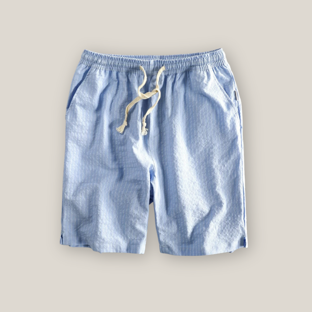 Barrington | Men's Casual Striped Linen Shorts