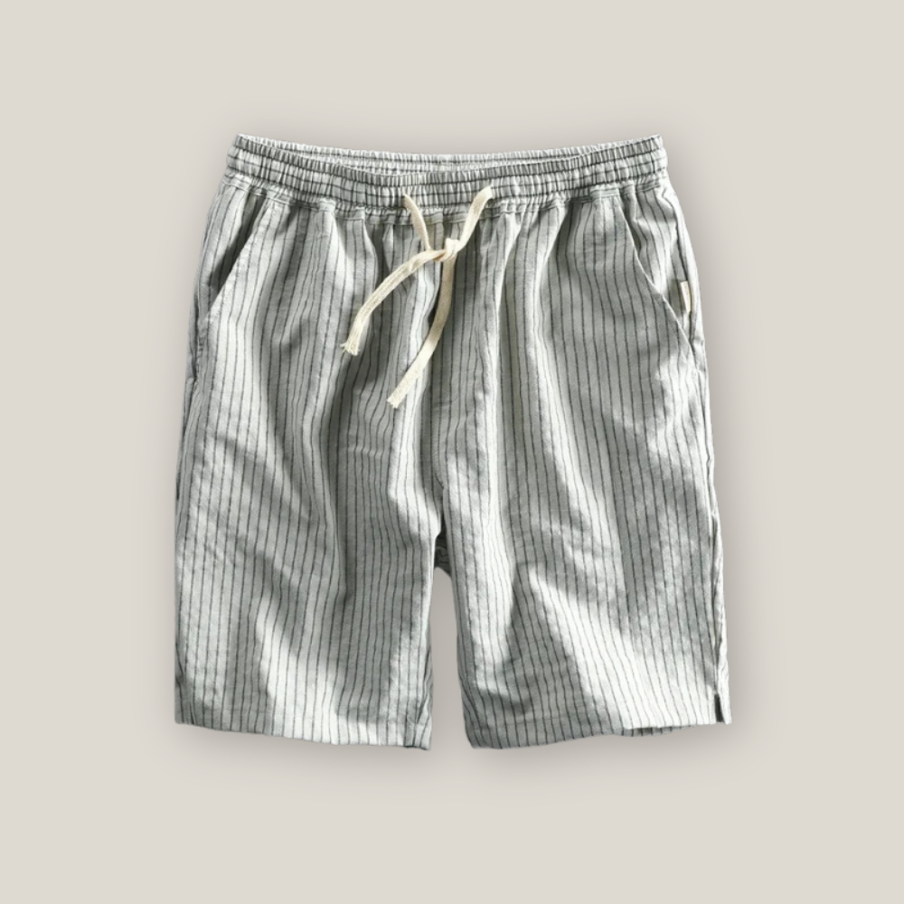 Barrington | Men's Casual Striped Linen Shorts