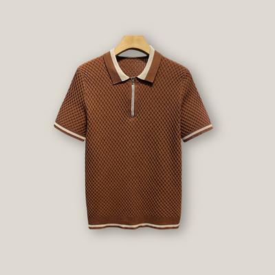 Barrington | Men's Casual Cotton Zip Polo
