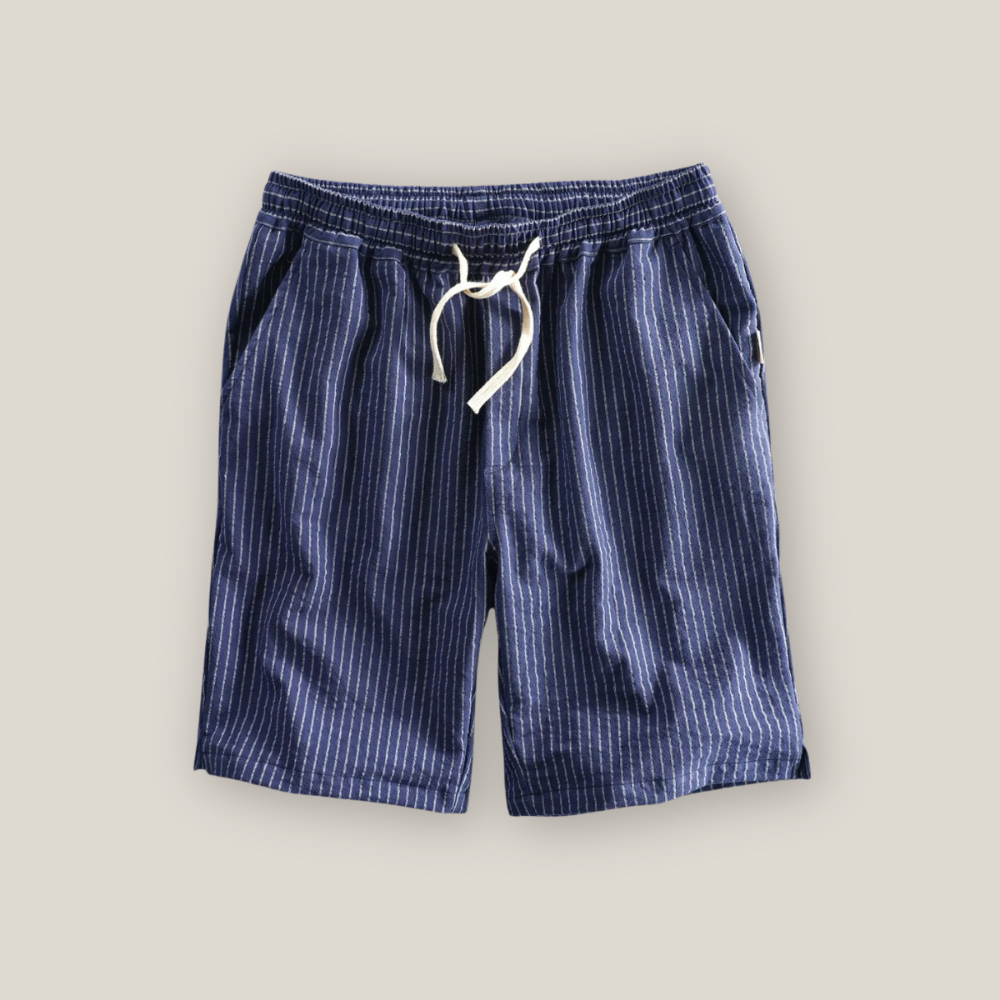 Barrington | Men's Casual Striped Linen Shorts