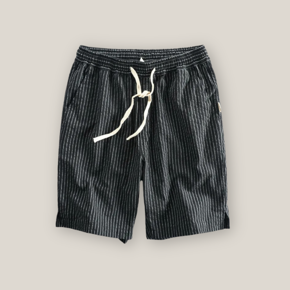 Barrington | Men's Casual Striped Linen Shorts