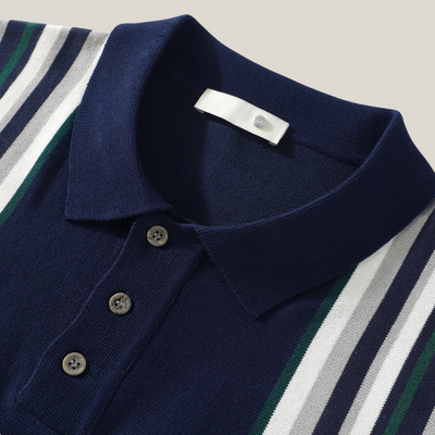 Barrington | Men's Casual Cotton Striped Polo