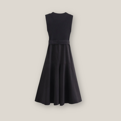Barrington | Women's Casual Midi Sleeveless Dress With Belt