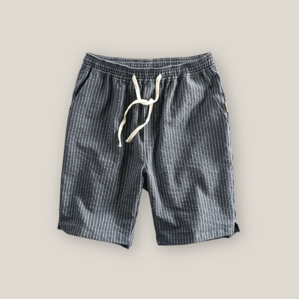 Barrington | Men's Casual Striped Linen Shorts