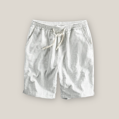 Barrington | Men's Casual Striped Linen Shorts