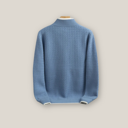 Barrington | Men's Casual Wool Quarter Zip Jumper