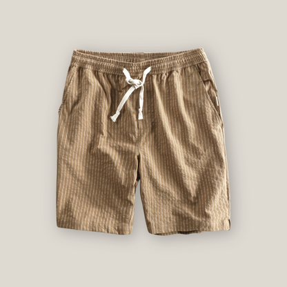 Barrington | Men's Casual Striped Linen Shorts