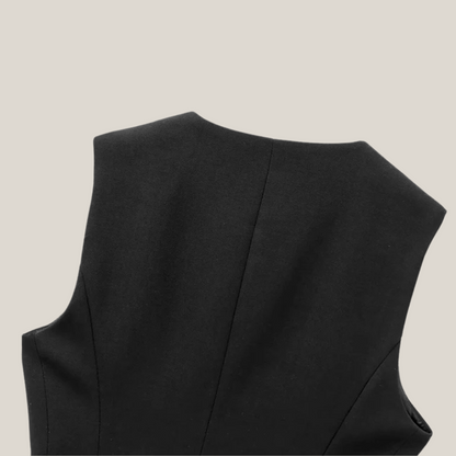 Barrington | Women's Casual Long Waistcoat With Belt